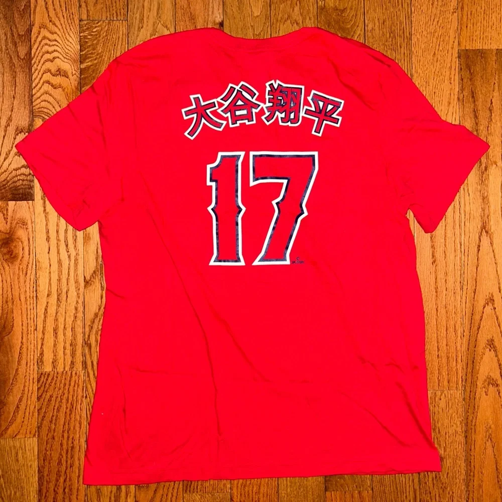Shohei Ohtani Anaheim Angels Japanese Nike T-Shirt Size Medium & XL NEW - Picture 3 of 5